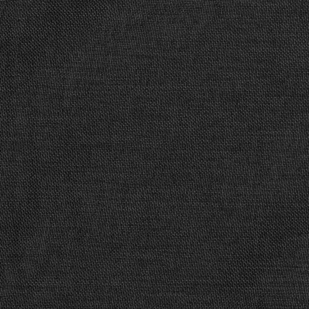mørklægningsgardiner 2 stk. hør-look 140x225 cm antracitgrå