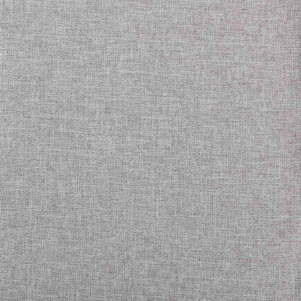 mørklægningsgardiner med øjer 2 stk. hør-look 140x175 cm grå