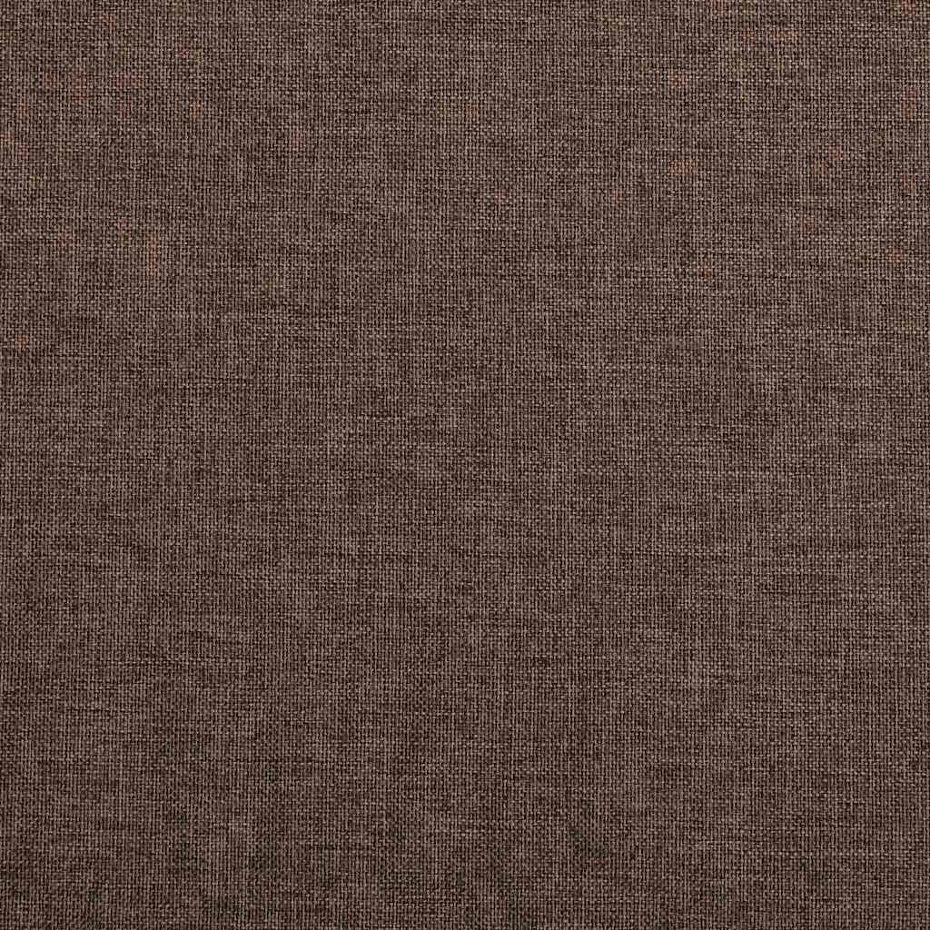 mørklægningsgardiner m. øjer 2 stk. hør-look 140x175 cm gråbrun