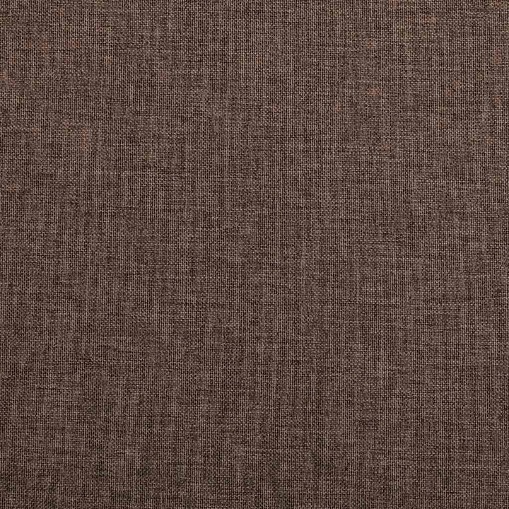 mørklægningsgardiner m. krog 2 stk. hør-look 140x245 cm gråbrun