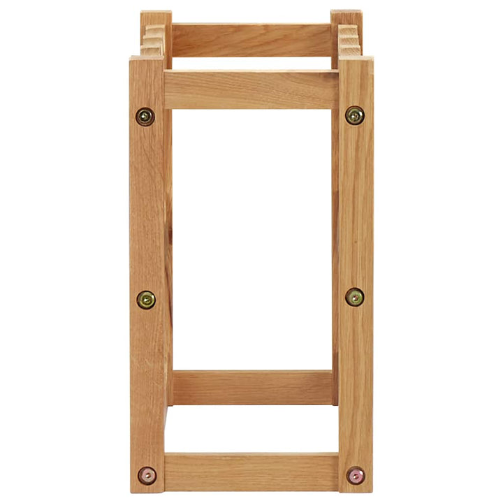 vinreol til 12 flasker 47x21x36 cm massivt egetræ
