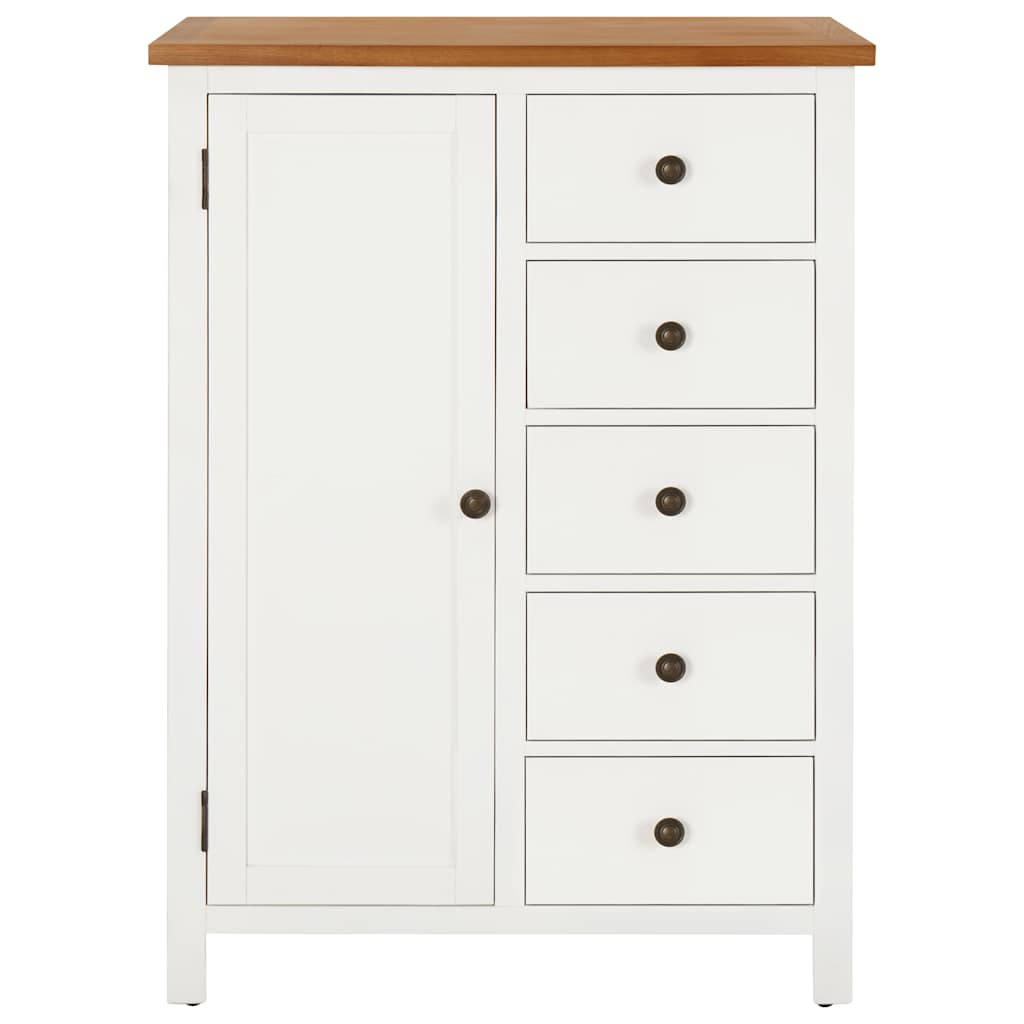 klædeskab 76x52x105 cm massivt egetræ