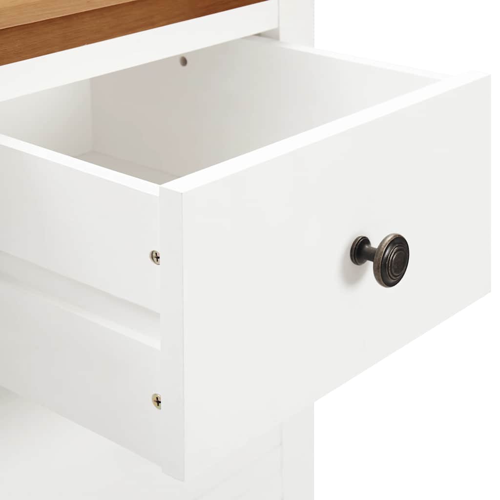 klædeskab 76x52x105 cm massivt egetræ