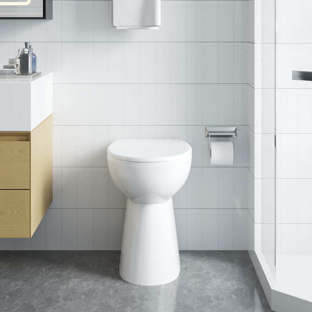 kantfrit toilet 7 cm ekstra højde soft close keramik hvid