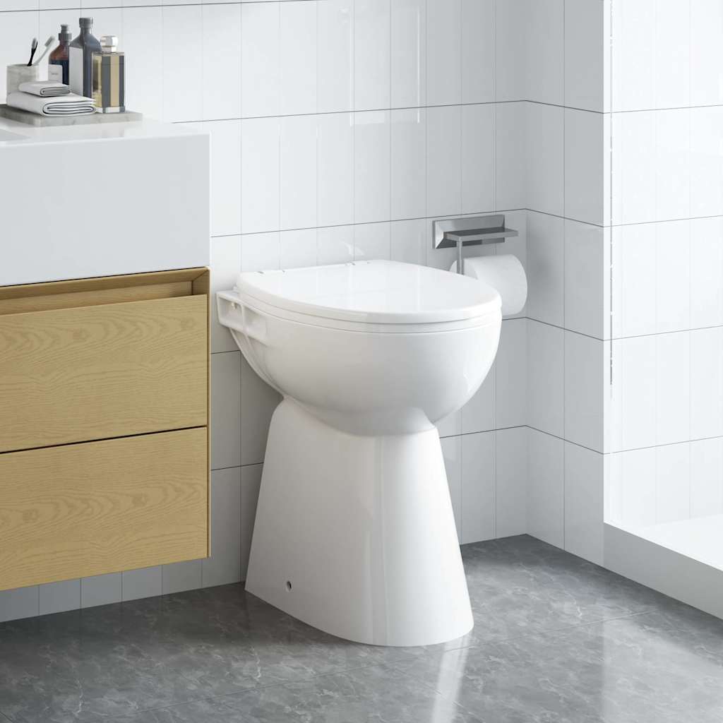 kantfrit toilet 7 cm ekstra højde soft close keramik hvid