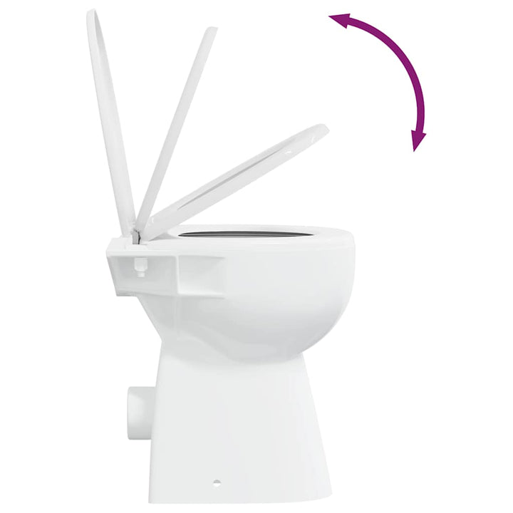 kantfrit toilet 7 cm ekstra højde soft close keramik hvid
