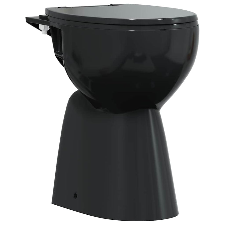 kantfrit toilet 7 cm ekstra højde soft close keramik sort