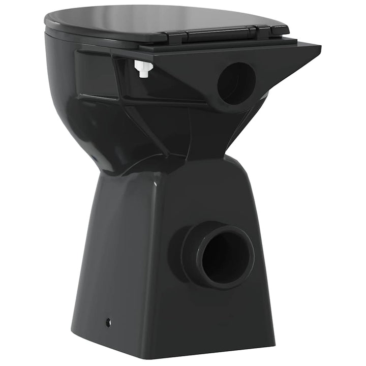 kantfrit toilet 7 cm ekstra højde soft close keramik sort
