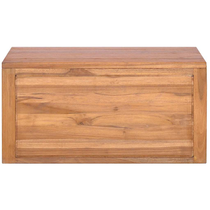 væghængt badeværelsesskab 60x45x30 cm massivt teaktræ