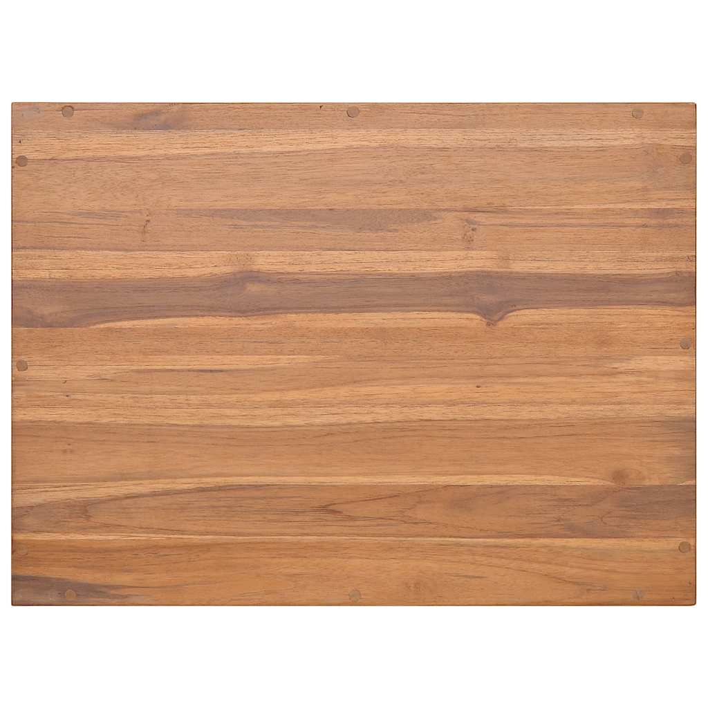 væghængt badeværelsesskab 60x45x30 cm massivt teaktræ