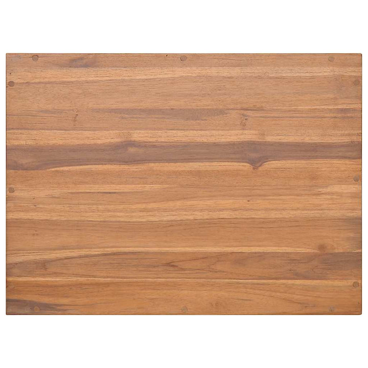 væghængt badeværelsesskab 60x45x30 cm massivt teaktræ