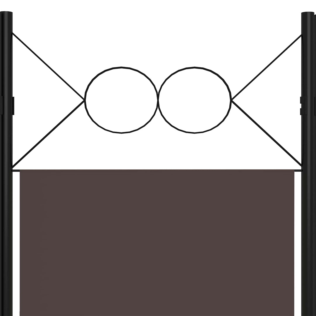 3-panels rumdeler 120x180 cm brun