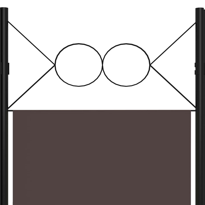 3-panels rumdeler 120x180 cm brun