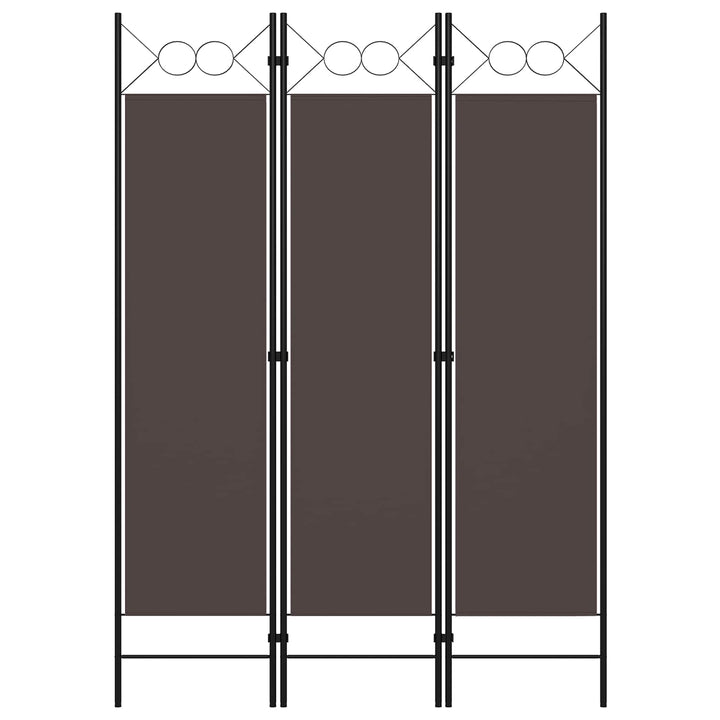 3-panels rumdeler 120x180 cm brun