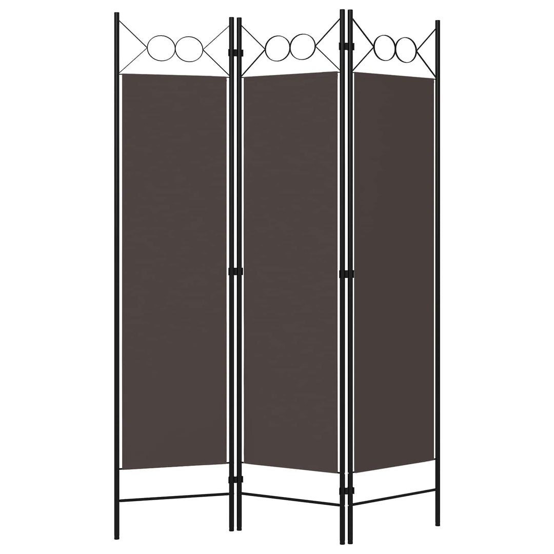 3-panels rumdeler 120x180 cm brun