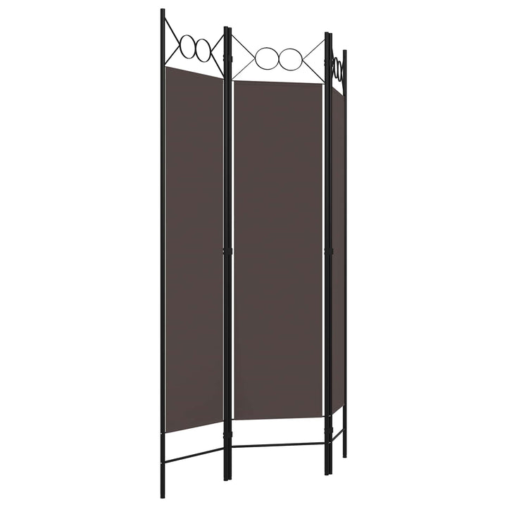 3-panels rumdeler 120x180 cm brun