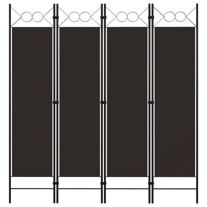 4-panels rumdeler 160x180 cm brun