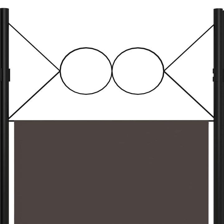 4-panels rumdeler 160x180 cm brun