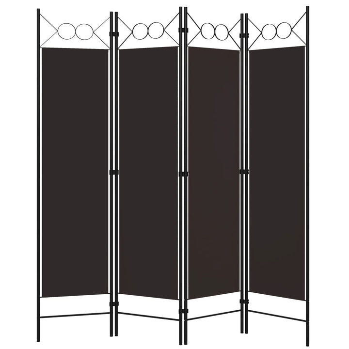 4-panels rumdeler 160x180 cm brun