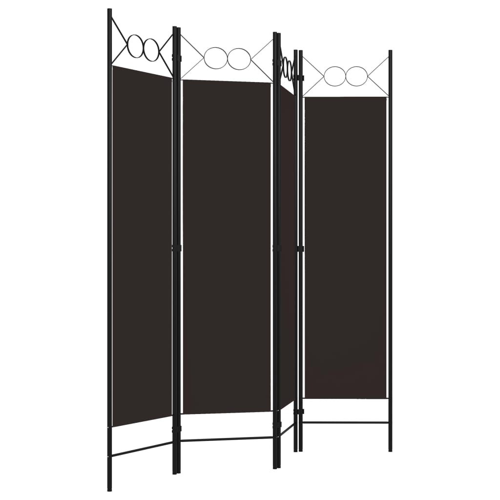 4-panels rumdeler 160x180 cm brun