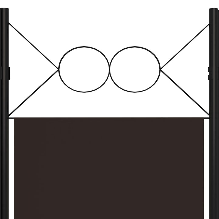 4-panels rumdeler 160x180 cm brun