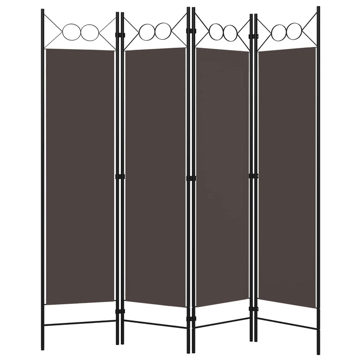 4-panels rumdeler 160x180 cm brun