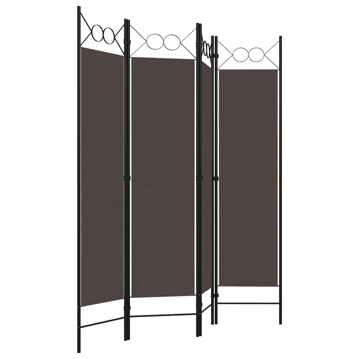 4-panels rumdeler 160x180 cm brun