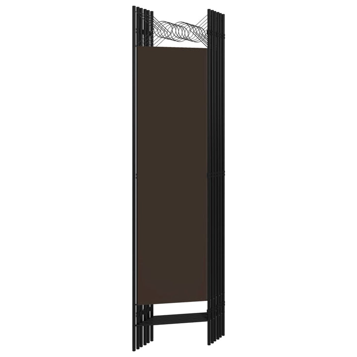 6-panels rumdeler 240x180 cm brun