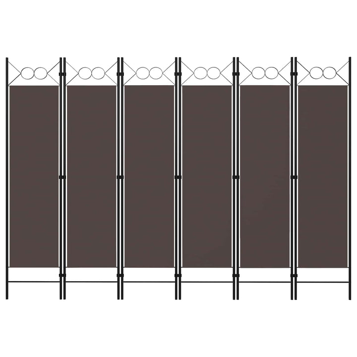 6-panels rumdeler 240x180 cm brun