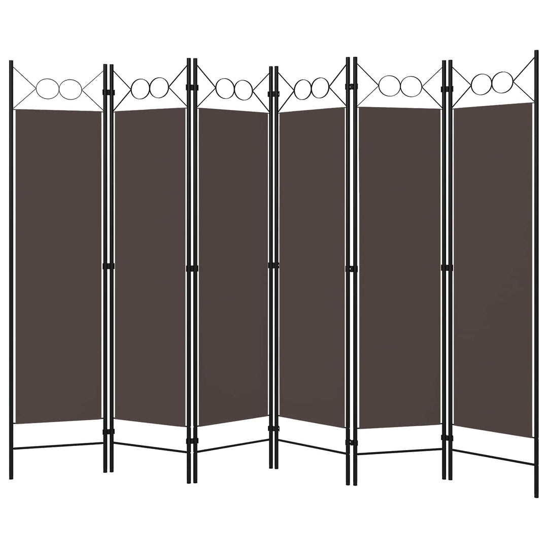 6-panels rumdeler 240x180 cm brun