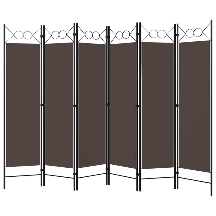 6-panels rumdeler 240x180 cm brun