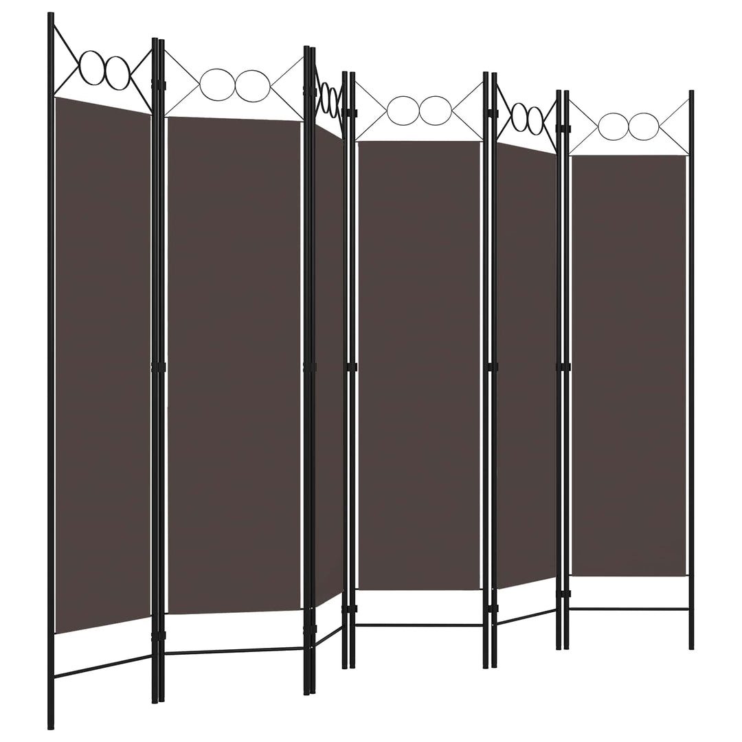 6-panels rumdeler 240x180 cm brun