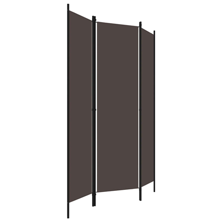 3-panels rumdeler 150 x 180 cm brun