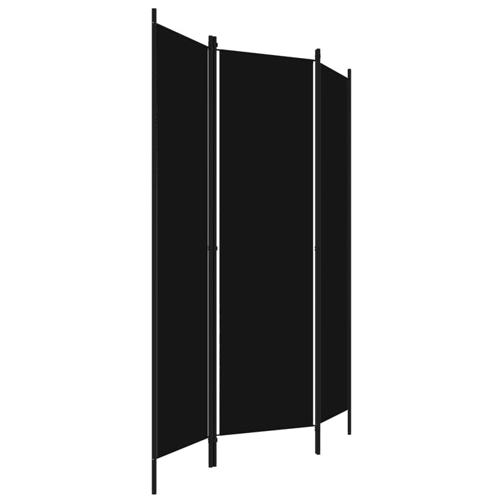 3-panels rumdeler 150 x 180 cm sort