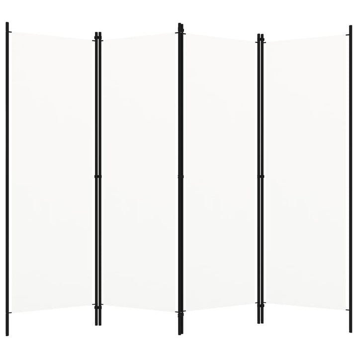 4-panels rumdeler 200 x 180 cm hvid