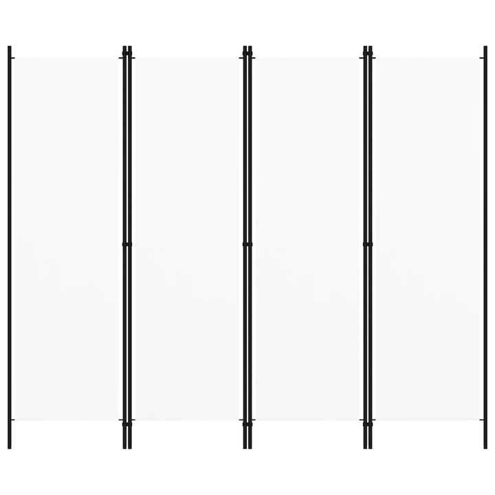 4-panels rumdeler 200 x 180 cm hvid