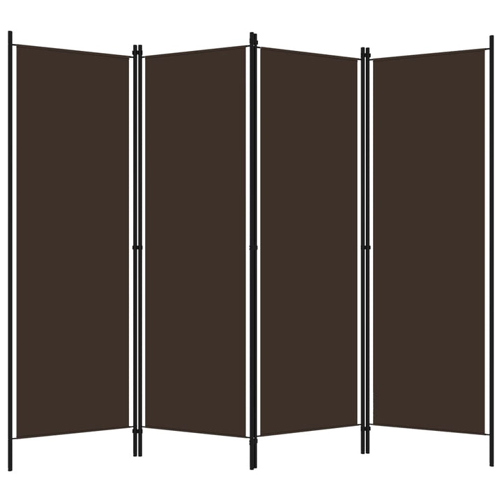 4-panels rumdeler 200 x 180 cm brun