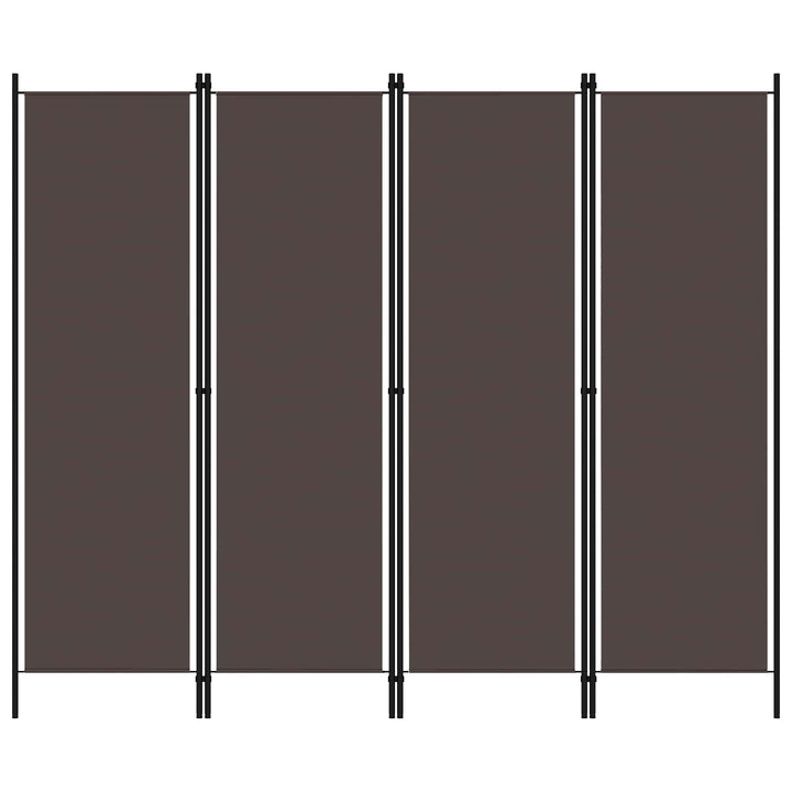 4-panels rumdeler 200 x 180 cm brun