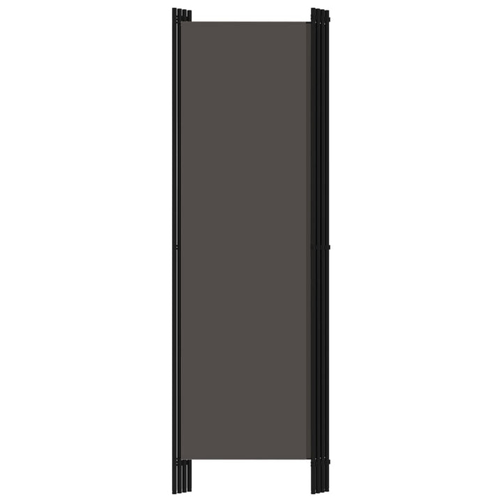 4-panels rumdeler 200 x 180 cm antracitgrå