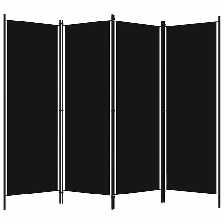 4-panels rumdeler 200 x 180 cm sort