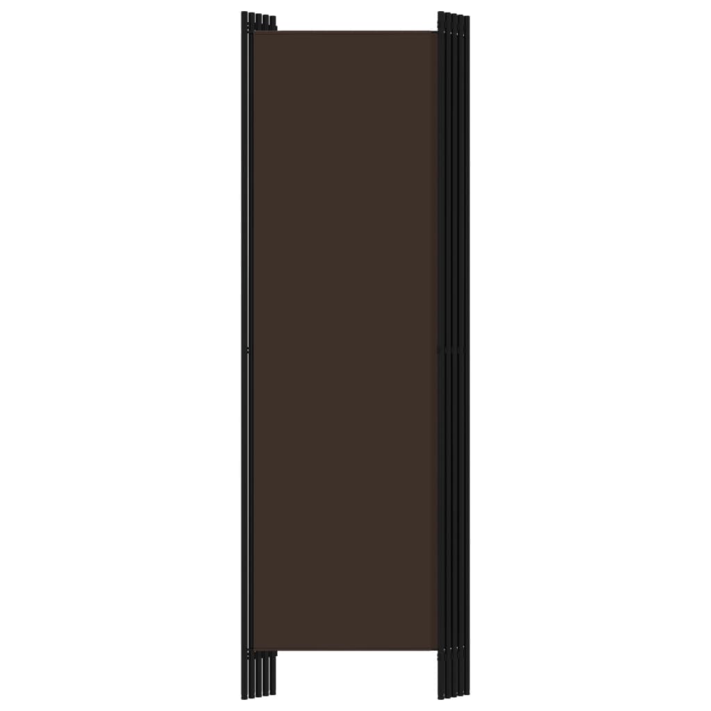 5-panels rumdeler 250 x 180 cm brun