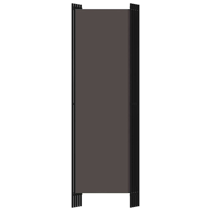 5-panels rumdeler 250 x 180 cm antracitgrå