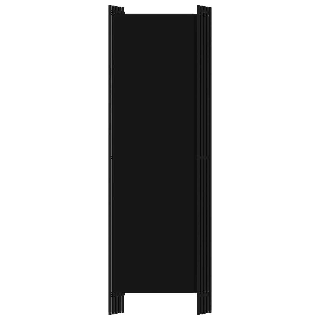 5-panels rumdeler 250 x 180 cm sort