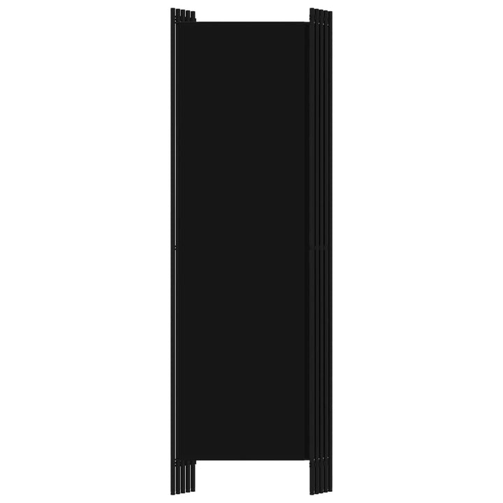5-panels rumdeler 250 x 180 cm sort