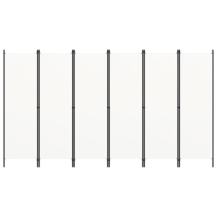 6-panels rumdeler 300 x 180 cm hvid