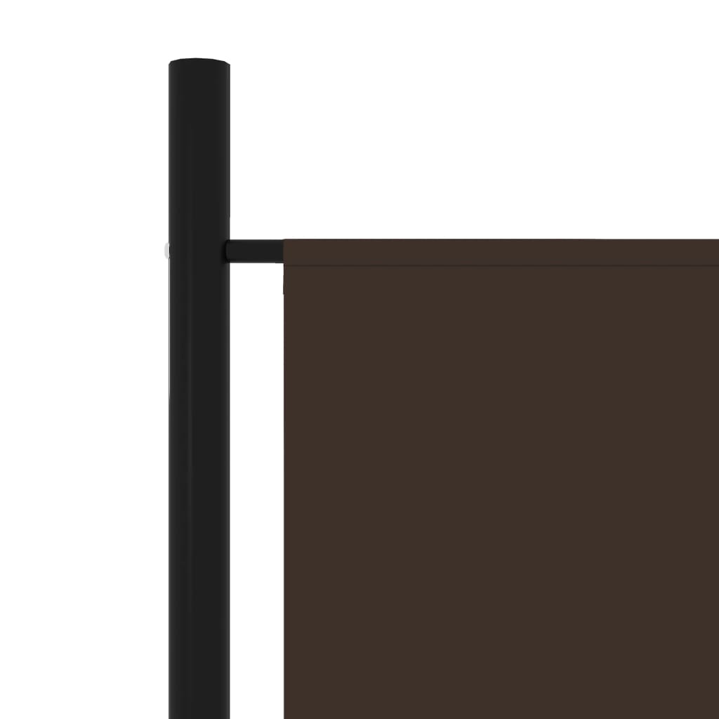 6-panels rumdeler 300 x 180 cm brun