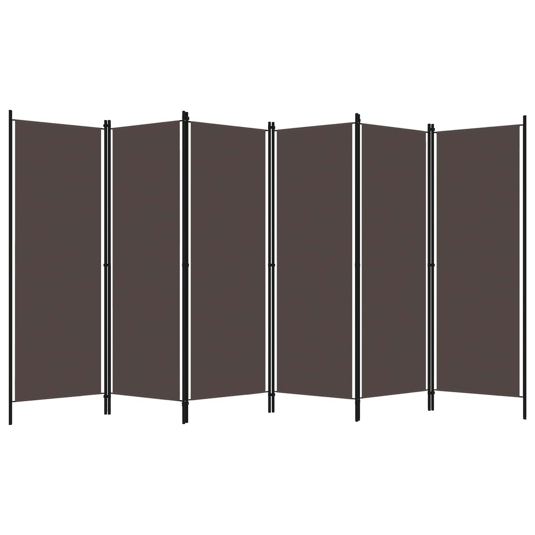 6-panels rumdeler 300 x 180 cm brun