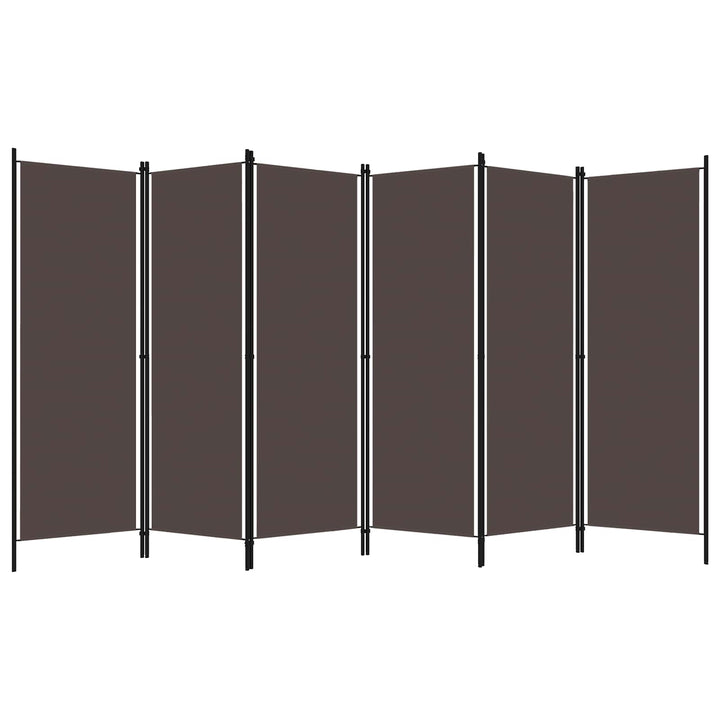 6-panels rumdeler 300 x 180 cm brun