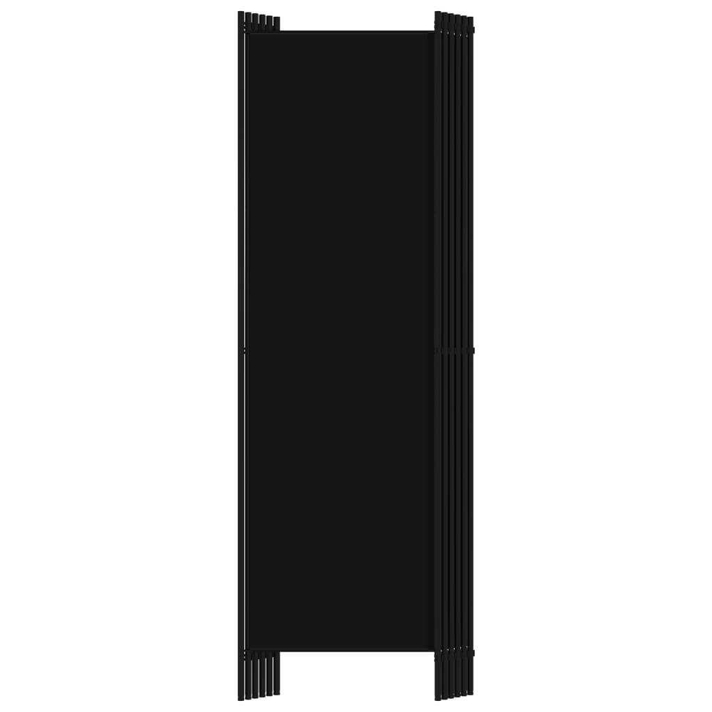 6-panels rumdeler 300 x 180 cm sort