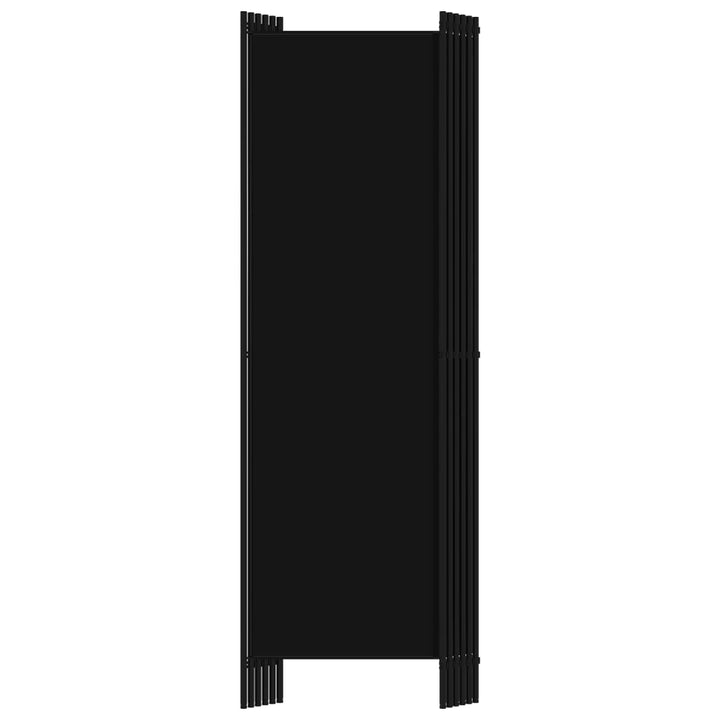 6-panels rumdeler 300 x 180 cm sort